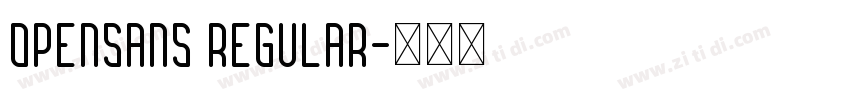 opensans regular字体转换